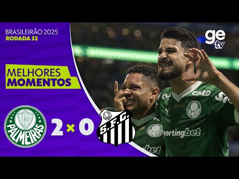 Gols e lances de Palmeiras x Santos