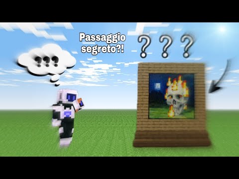 Come fare un passaggio segreto con un quadro su Minecraft - Tutorial