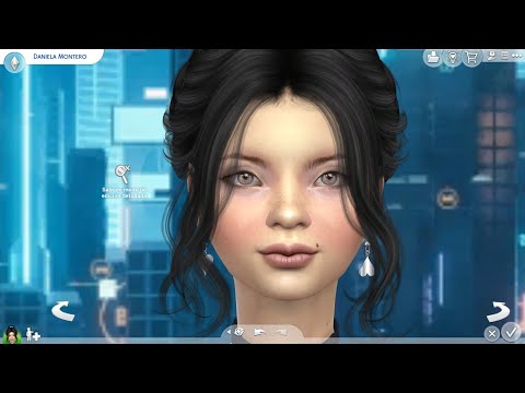 sims 4 realistic style download girl Daniela Montero by Bonita100 Cas Video Preview