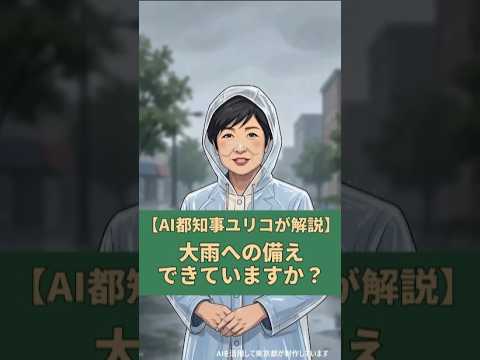【AI都知事ユリコ】大雨への備え、できていますか？