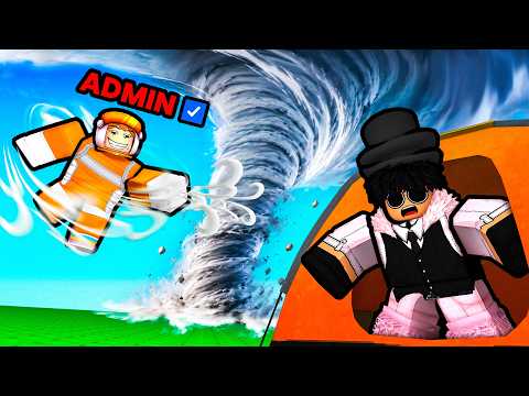Using ADMIN To Spawn TORNADOS in Roblox!