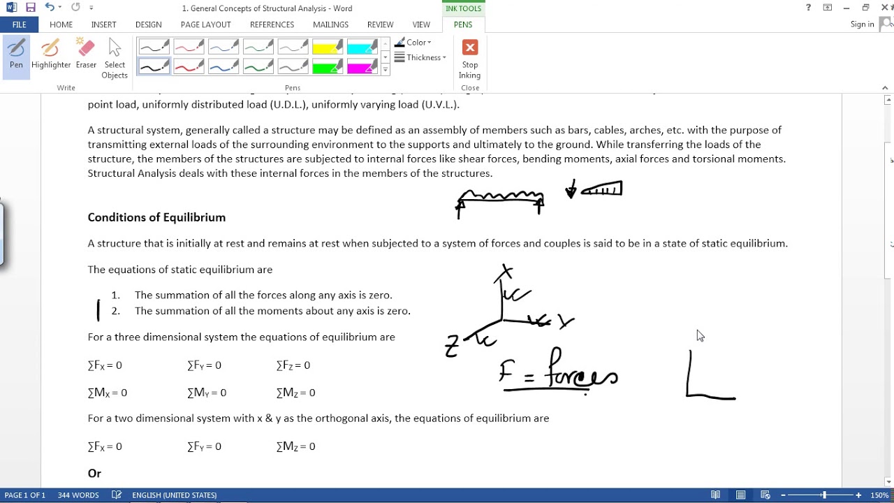 Structural Analysis - General Concepts of Structural Analysis (Day -1)