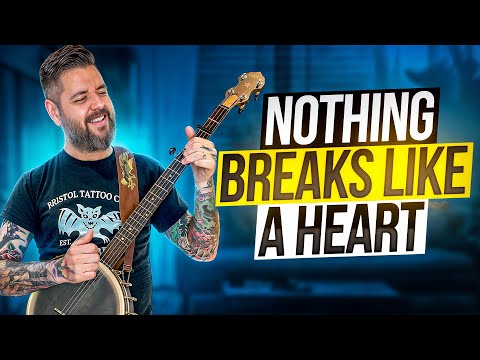 Play Nothing Breaks Like a Heart (Mark Ronson ft Miley Cyrus) on banjo | Modern Clawhammer Lesson