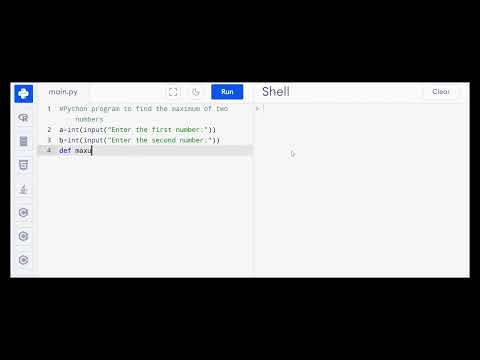 Python Program To Find The Maximum Of Two Numbersshorts Coding Python