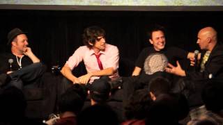 Max Landis and James Gunn at MorrisonCon