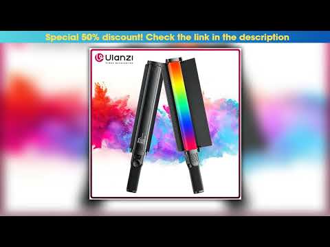 Ulanzi VL360 RGB LED Light Stick Handheld Light Wand 2500K10000K Dimmable Photography Lighting