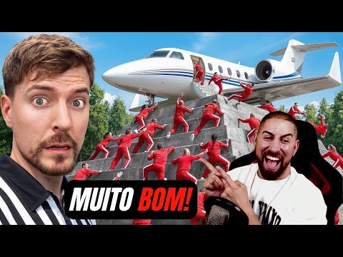 Possessivo reage a MR BEAST - 100 pilotos disputam um jato particular