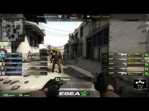Flipsid3 vs Paranoia Part 1 -  ESEA Intermediate Playoffs