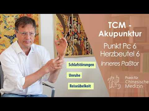 Akupunktur-Punkt Pc 6 / Pe 6 besonders wirksam u.a. bei Unruhe, Schlaflosigkeit, Reiseübelkeit