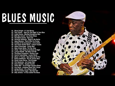 Greatest Blues Songs Ever - Relax Whiskey Blues Guitar and Piano Music - Guitar Solo