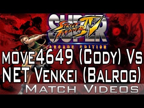move4649 (Cody) Vs NET Venkei (Balrog) SSF4 AE 2012 Match Video 1080p HD Super Street Fighter 4