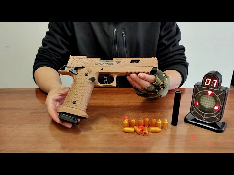 Combat Master 2011 Auto Shell Ejection Toy Gun Unboxing 2024 - 2 In 1 Blowback Laser Pistol