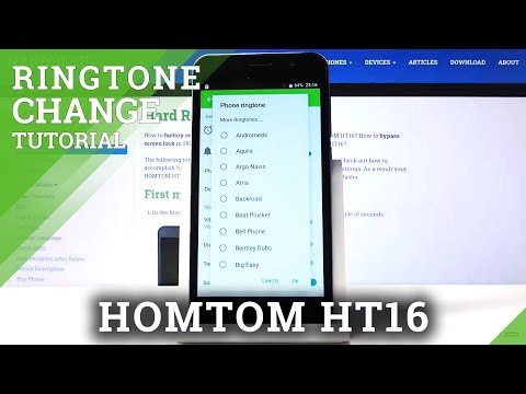 How to Change Ringtone in HOMTOM HT16 – Ringtone List