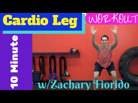 10 Minute Cardio Leg Workout w/ Beauty and The Fit - HASfit Cardio Leg Exercises Workouts
