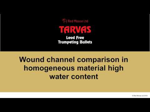 TARVAS vs. MUSHROOMING BULLETS - wound channel comparison