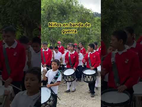 ⁠#niños #tocando en #banda de #guerra 🇲🇽