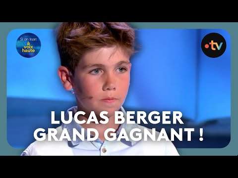 Lucas Berger gagnant du concours de lecture "Si on lisait à voix haute" !