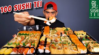 Download lagu PERTAMA KALI MAKAN 100 SUSHI TEI PAKE SAOS SAMYANG! mp3