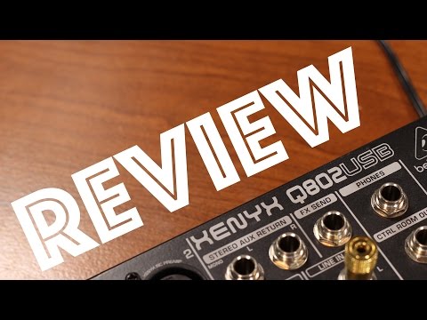Обзор микшерного пульта Behringer Q802USB