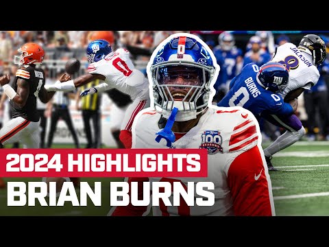 Brian Burns' Top Plays of the 2024 Season 🔥 | New York Giants