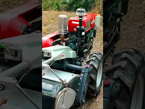 Kamco Super Diesel Di 12hp power tiller pudling on our garden #mykamco200 #viral #subscribe
