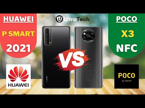 Huawei P Smart 2021 vs Poco X3 NFC | Comparison Video