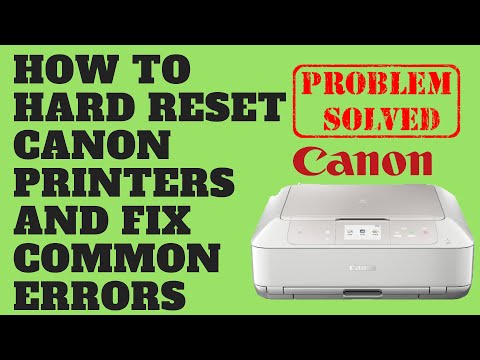YouTube video about: How to factory reset canon ts3122 printer?