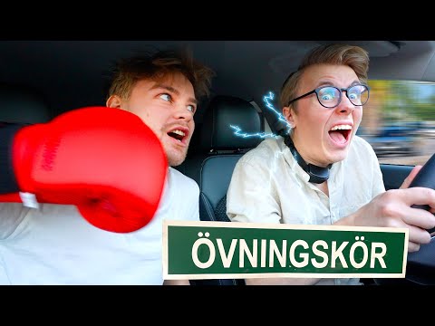 Manfred övningskör med straff