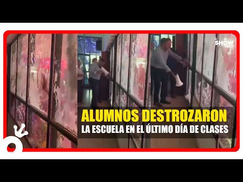 VANDALISMO: Estudiantes destrozan la Escuela Vélez Sarsfield y la Justicia interviene de oficio 🔴