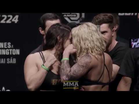 UFC 224: Mackenzie Dern, Amanda Cooper Have Heated Weigh-in Staredown - MMA Fighting