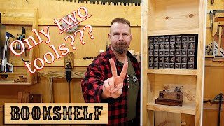 Easy Bookshelf with only 2 tools #bookshelves  #shelf