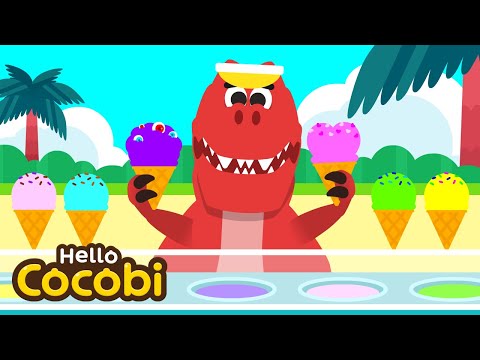Tyrannosaurus Rex is selling ice cream🍦 | Kids Song & Nursery Rhymes | Hello Cocobi