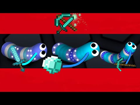 ToonFirst - Slither.io - All Diamond Minecraft Skins Plays - Slitherio Epic Plays