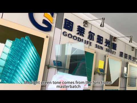 GOODLIFE IR पॉलीकार्बोनेट शीट उत्पादन और प्रदर्शन प्रदर्शन