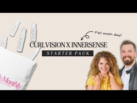 A Full curly hair wash day with Innersense Organic...