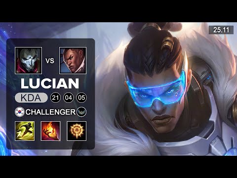 Lucian vs Jhin ADC - KR Challenger - Patch 25.11 Season 15