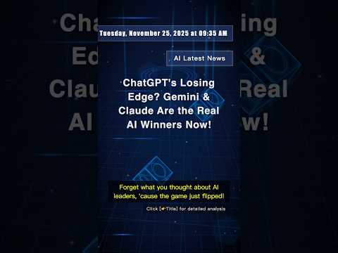 🧐👉 ChatGPT's Losing Edge? Gemini & Claude Are the Real AI Winners Now! #QixNewsAI