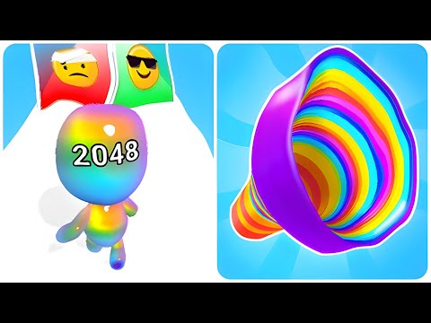 Man Runner 2048 vs Level Up Circle - (Max Level, New Update), Walkthrough Games