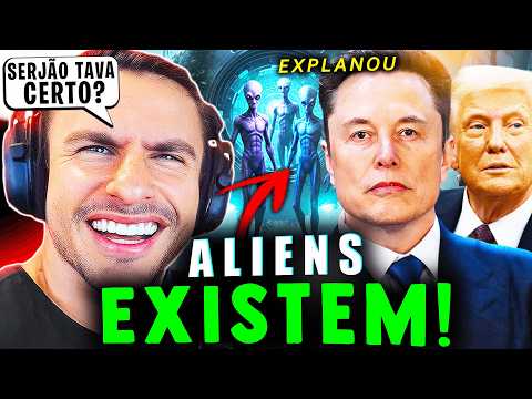 SUPER XANDÃO REAGINDO - TRUMP LIBERARÁ ARQUIVOS SOBRE ALIENS! ELON MUSK ENVOLVIDO (SERJÃO ACERTOU?)