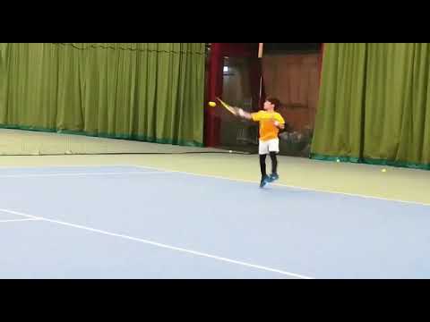 Rafael Pagonis tennis training