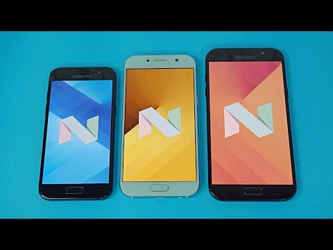 Samsung Galaxy A5, A7 & A3 2017 OFFICIAL Android 7.0 Nougat Update Review!