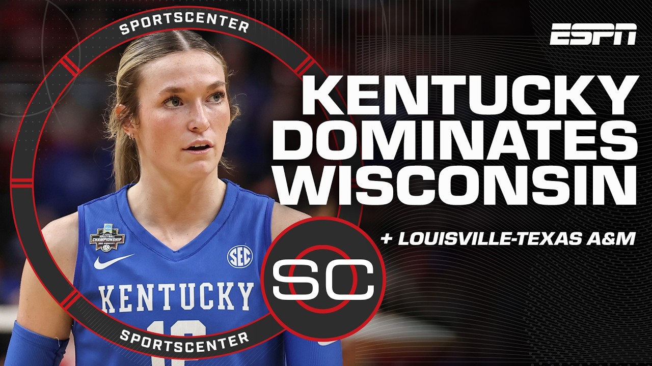 🏐 REACTION to Wisconsin vs. Kentucky national semis rematch | SportsCenter