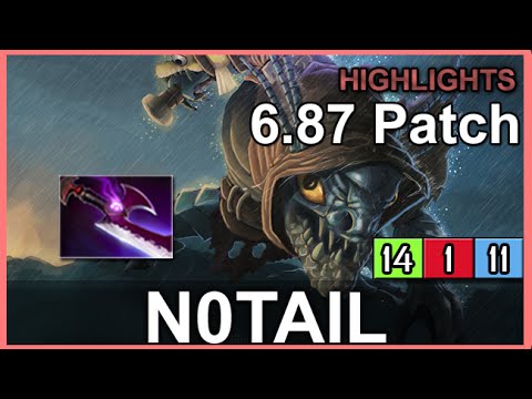 Notail Slark 6.87 patch Silver Edge | Game Highlights