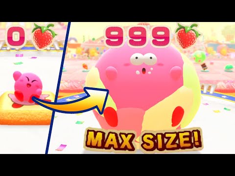 Kirby's Dream Buffet - What Happens If Kirby Eats 999 Strawberries?