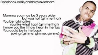 Chris Brown - Gimme That (Remix) ft. Lil Wayne [Lyrics Video]