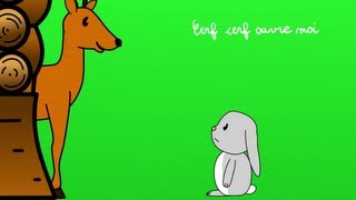 Dans sa maison un grand cerf