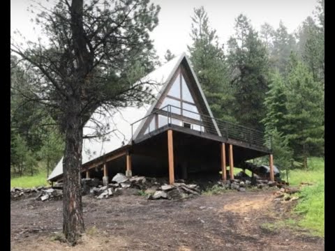 Montana A Frame Summer 2021 build coming to an end. A look at where we are.