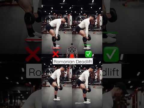 Romanian Deadlift mistakes! Right✅ vs Wrong❌ | GAZI FITNESS #gym #shorts