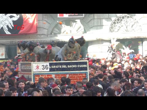 Battaglia arance carri 36 e 2 - Carnevale Ivrea 2023