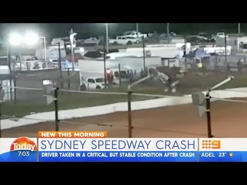 MacKay Horrible Crash Channel 9 | Sydney City Speed Car 50 Lap Classic 2018